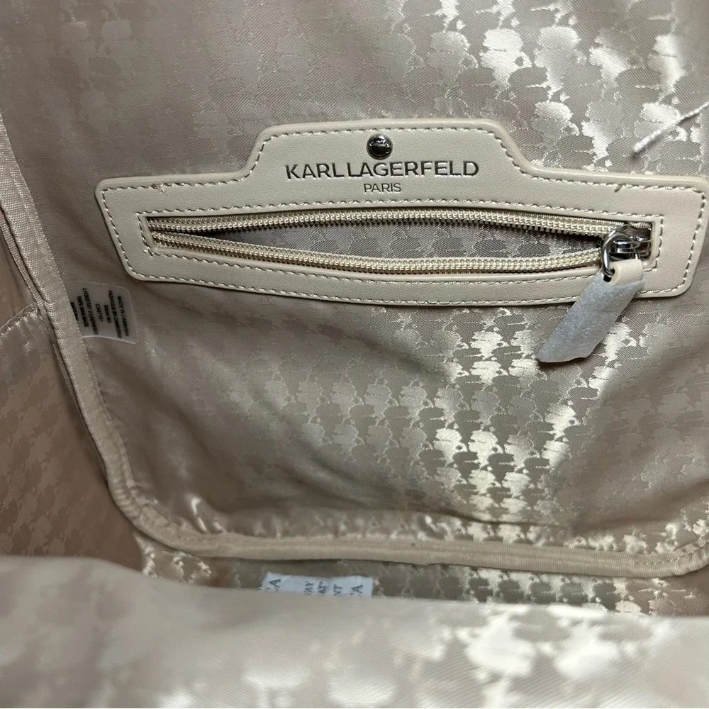 Karl Lagerfeld Paris‎ White/Grey Adele Backpack Women’s